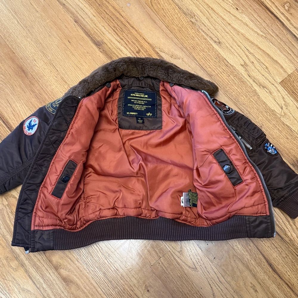 Alpha industries Maverick top gun flight jacket 4T fur collar - Picture 3 of 8